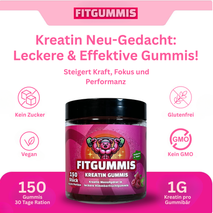 Kreatin Gummibärchen (5 in 1 Formel)