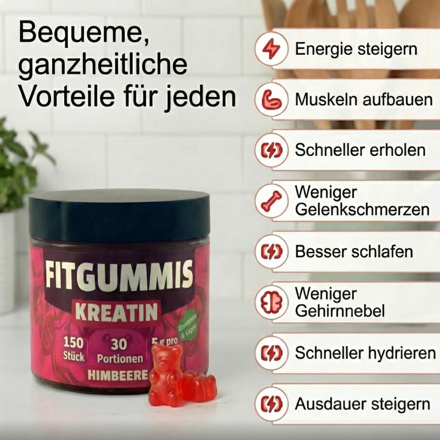 Hochdosierte Kreatin Gummies